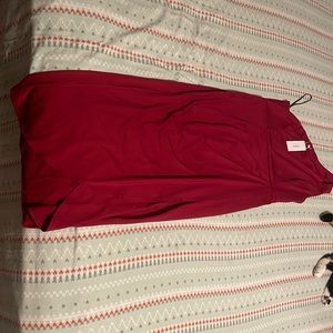 Red long dress size L